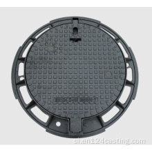 ductile manhole ආවරණයක් CO 650 D400 හින්ජ් සමඟ